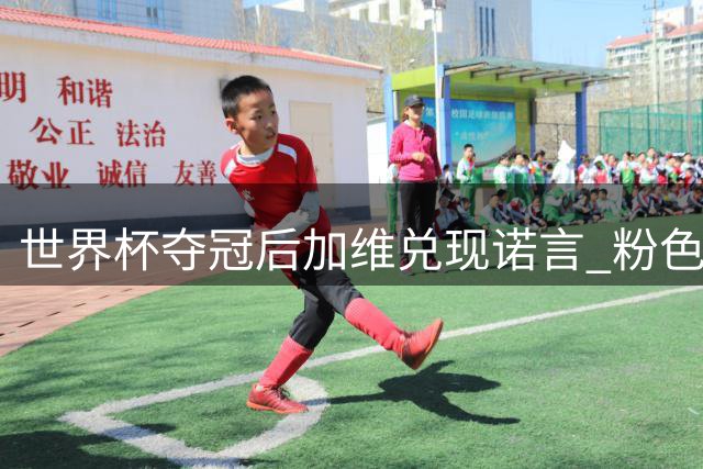 世界杯夺冠后加维兑现诺言 粉色新发型引球迷热议